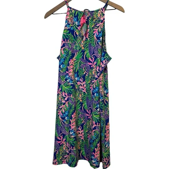 Lilly Pulitzer Margot Dress in Borealis Blue How You Like Me Prowl - Picture 2 of 5